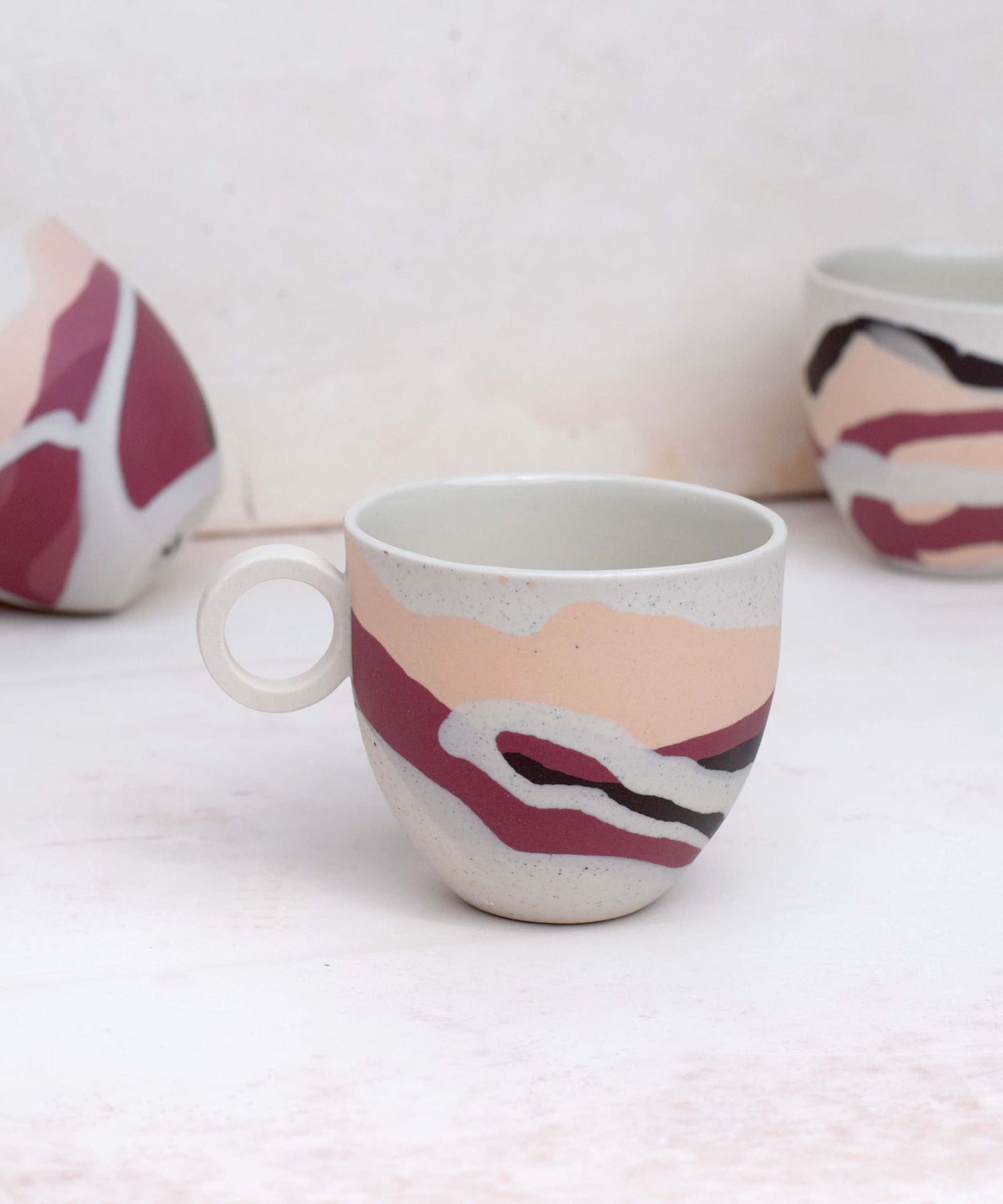 Dreamlands - Dune - Ceramic espresso cup with ring handle.