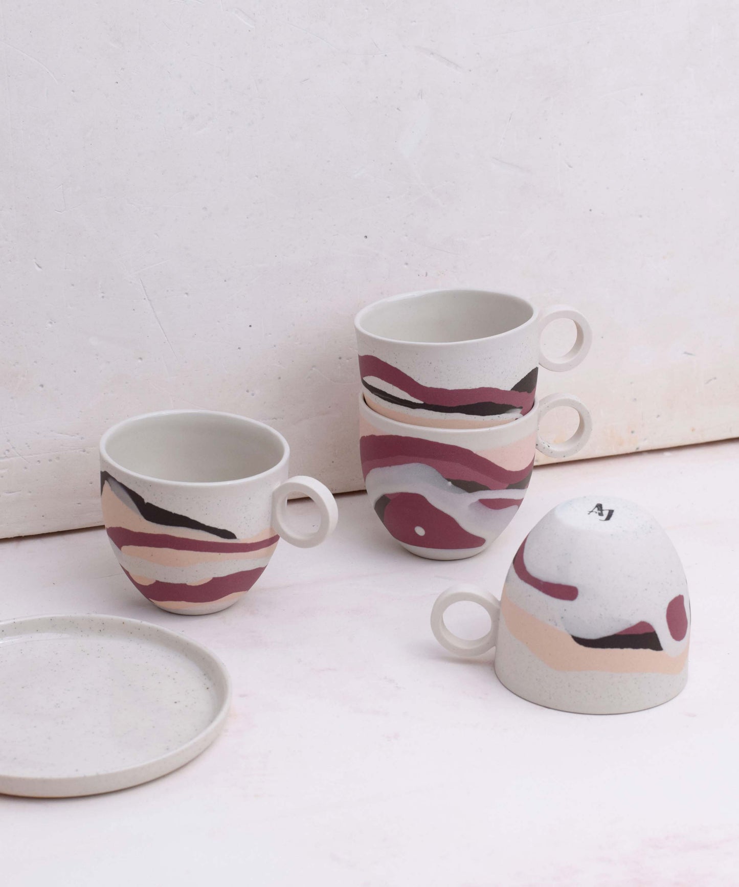 Dreamlands - Dune - Ceramic espresso cup with ring handle.