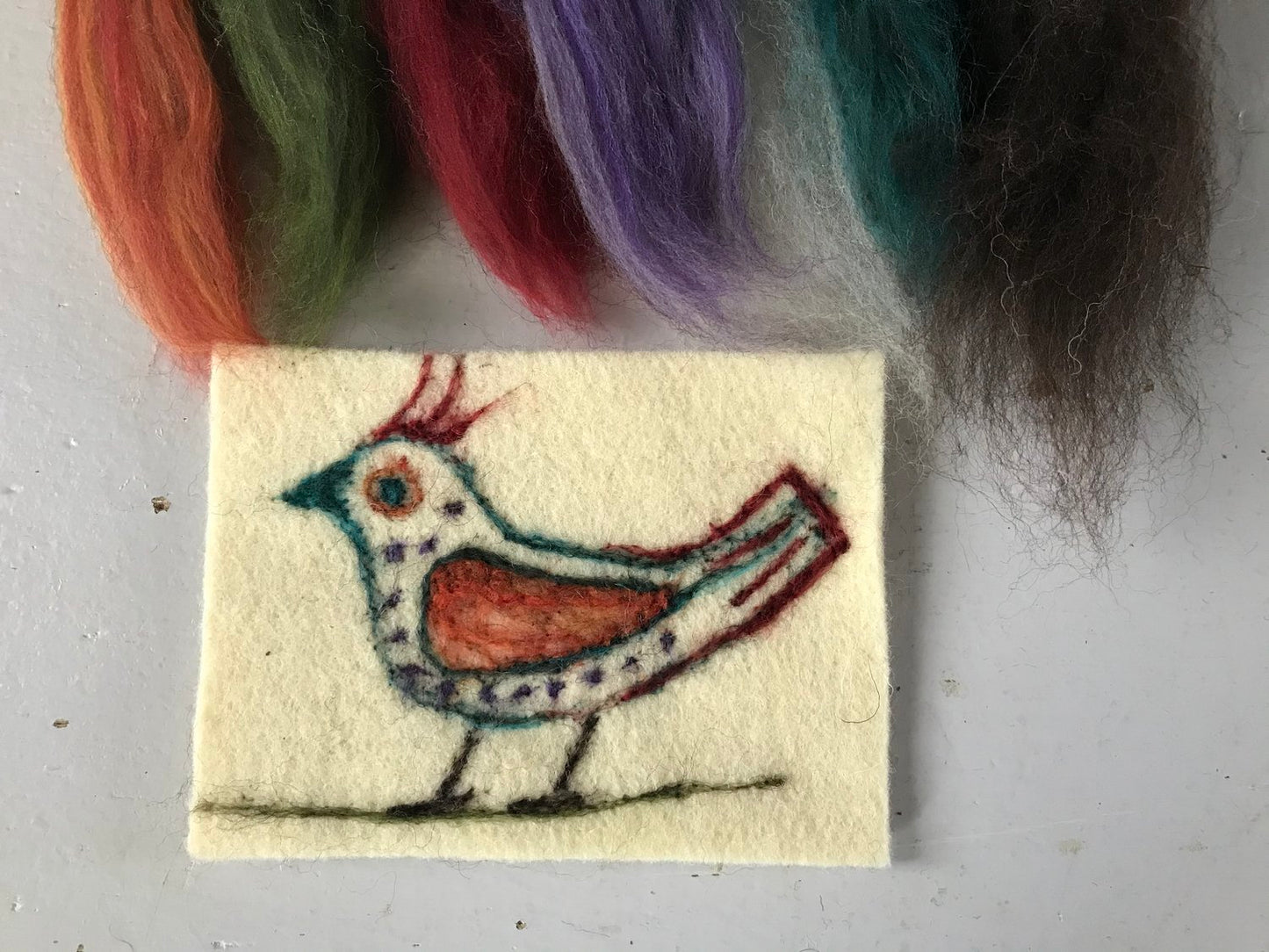 Postcard Needle Felting Kit