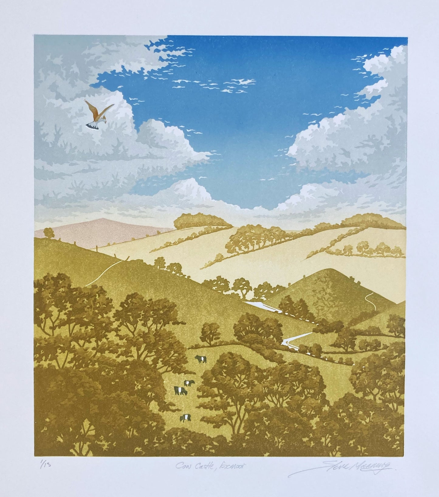 'Cow Castle, Exmoor' Print