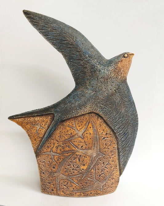 'Flying Colours' stoneware sculpture
