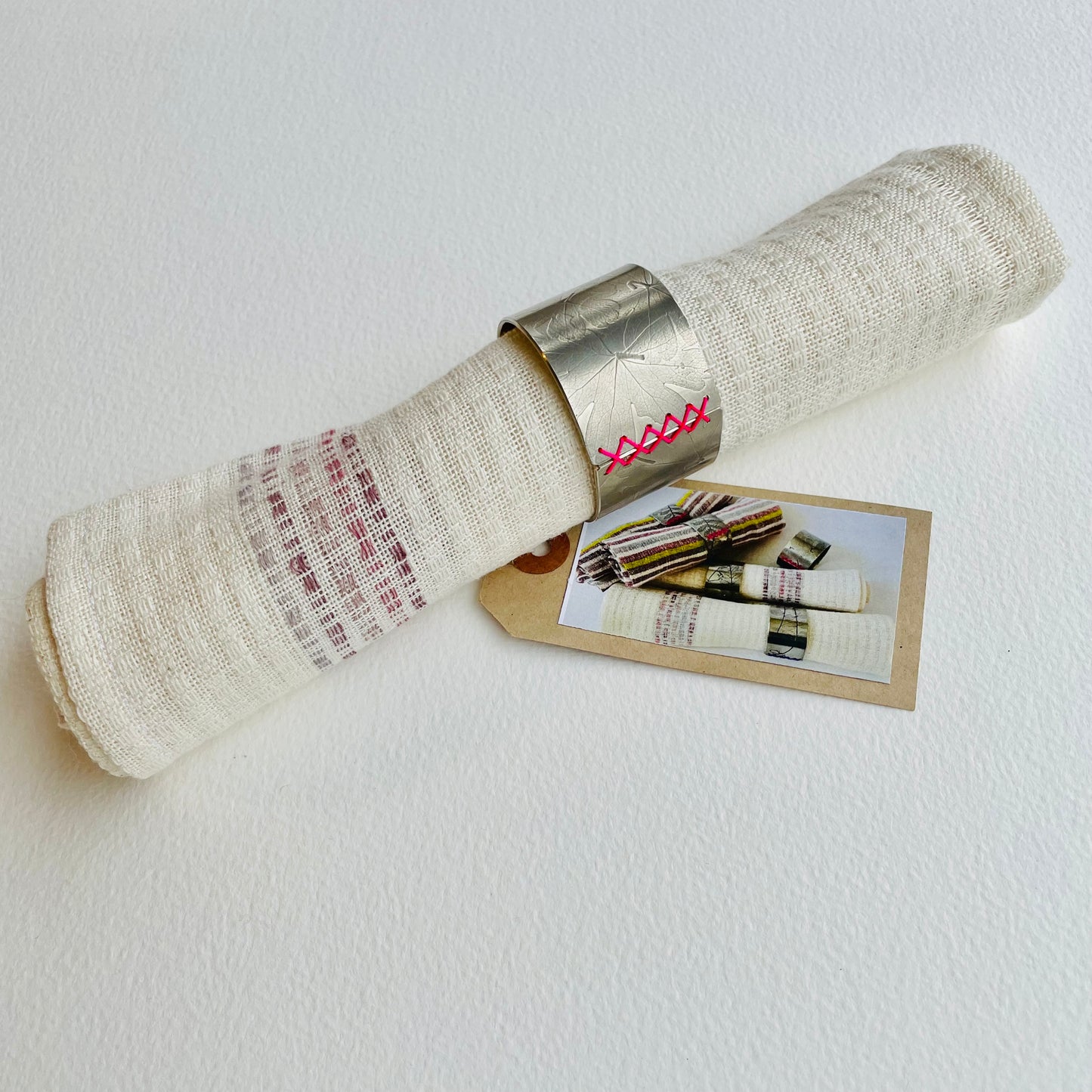 Handwoven Napkin and Napkin Ring