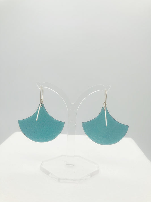 Fan Firework Earring Green and Gold