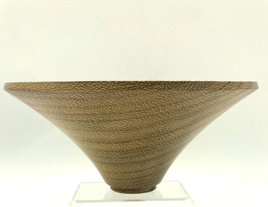 Flared Iroko bowl