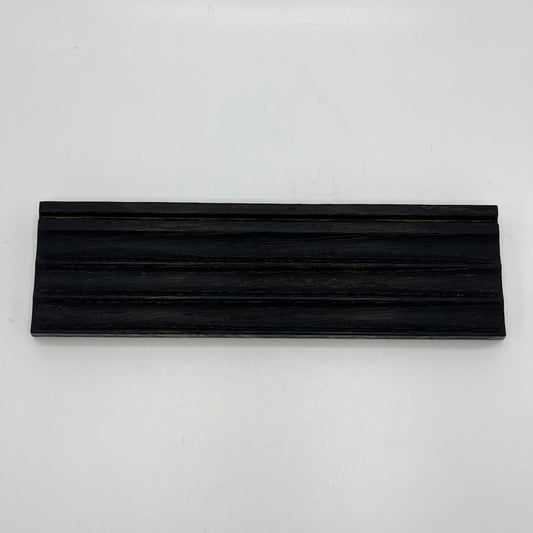 Charred Oak - Wood Fluted Pencil & Card Tray