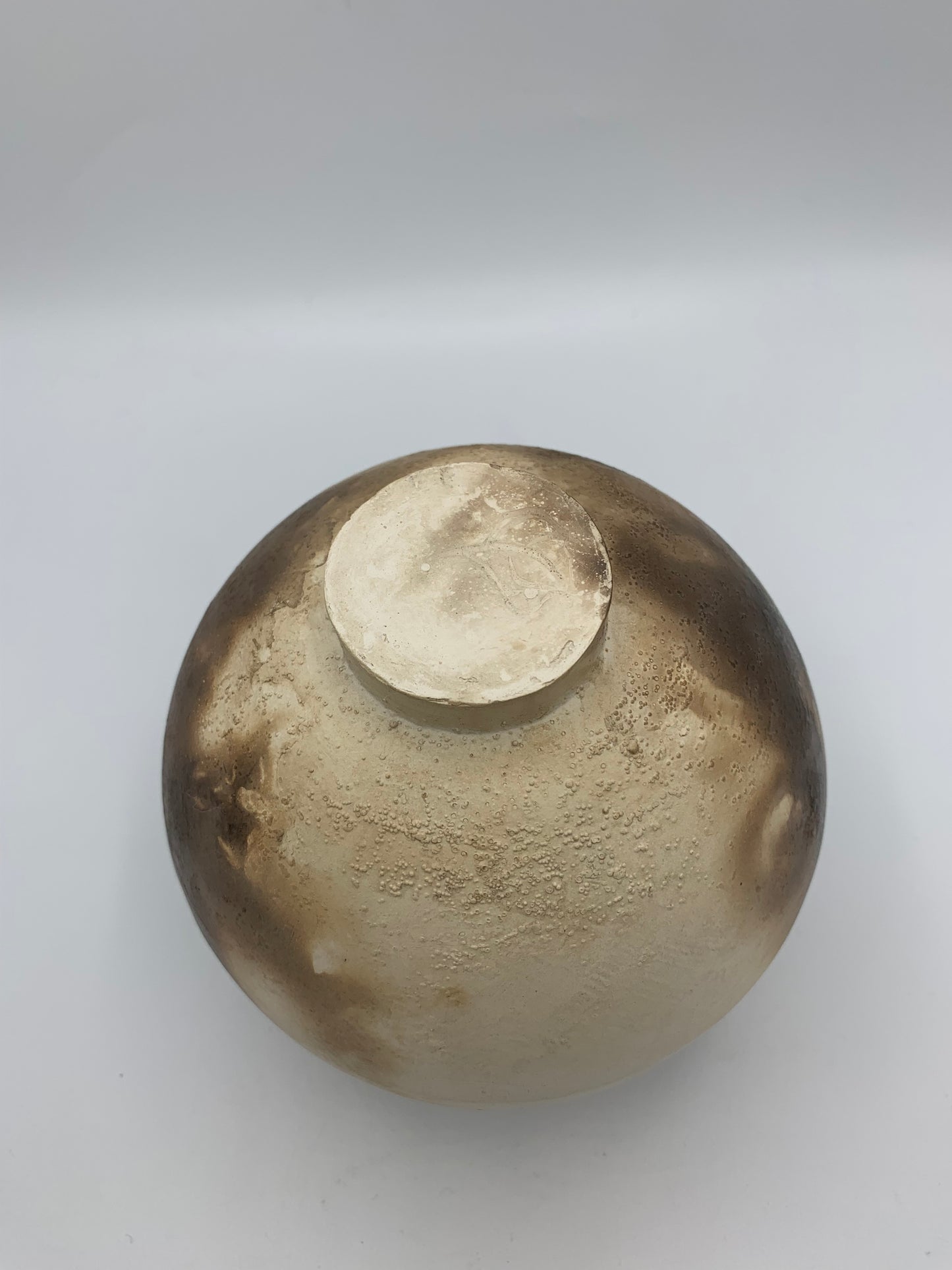 Clay Smoked 'Moon' Jar
