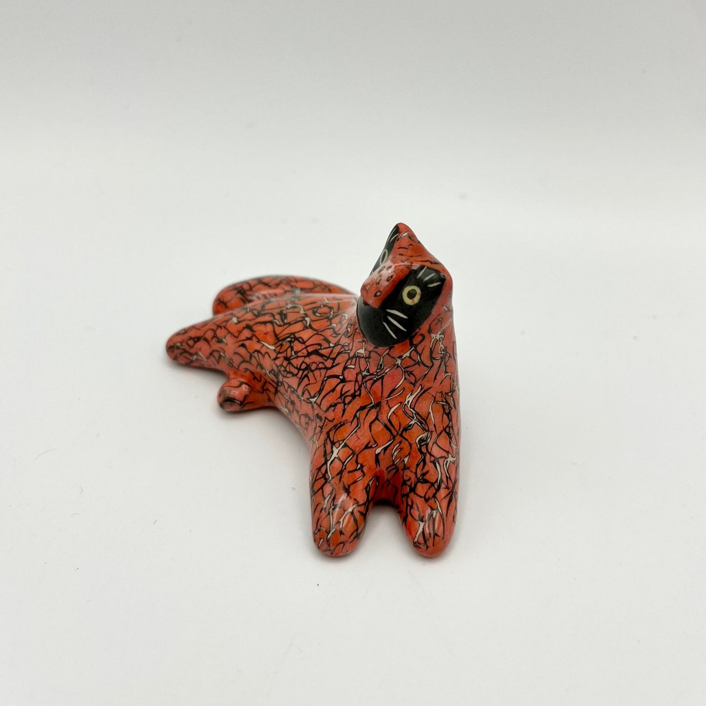 Red Ceramic Cat
