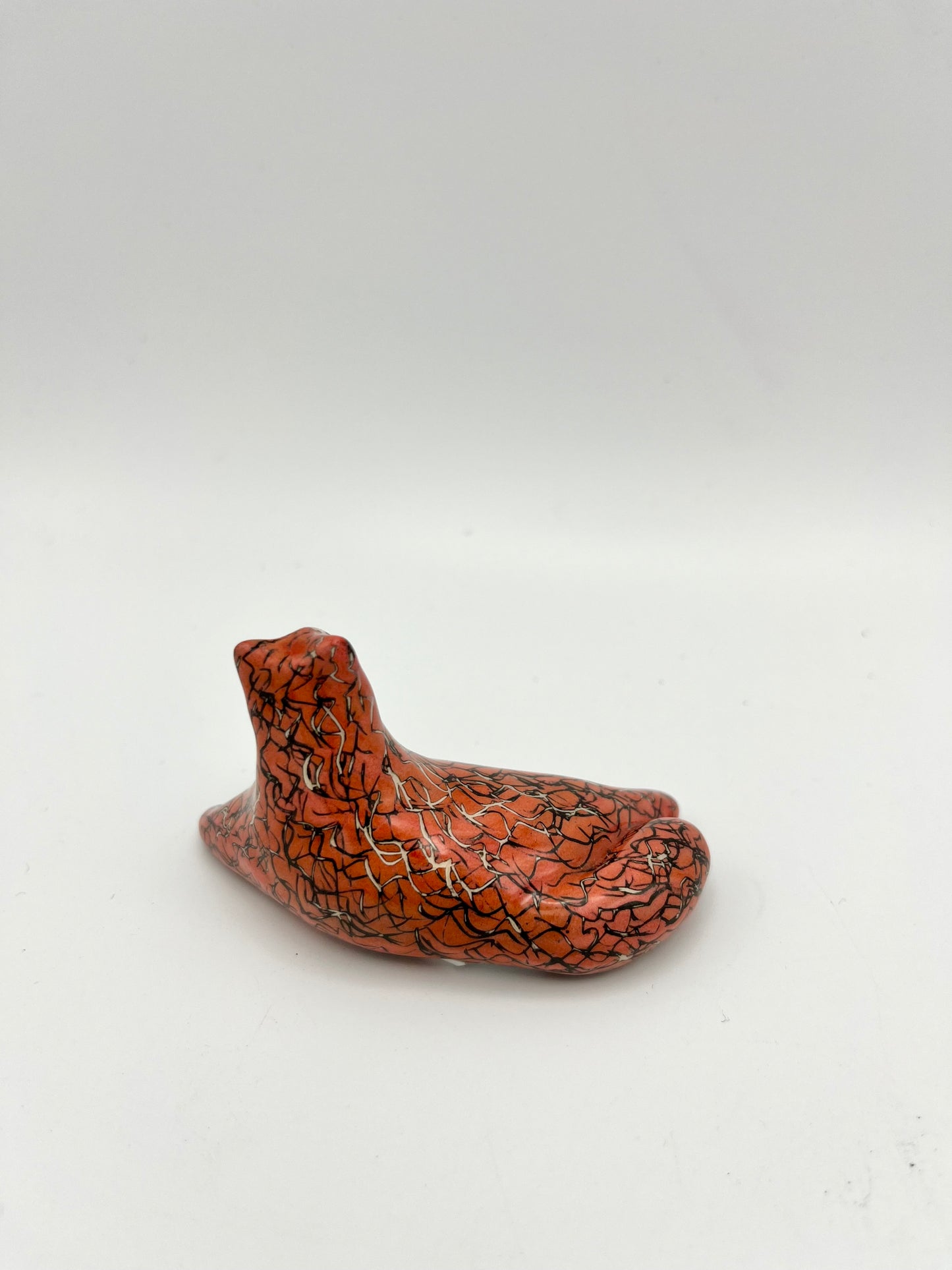 Red Ceramic Cat