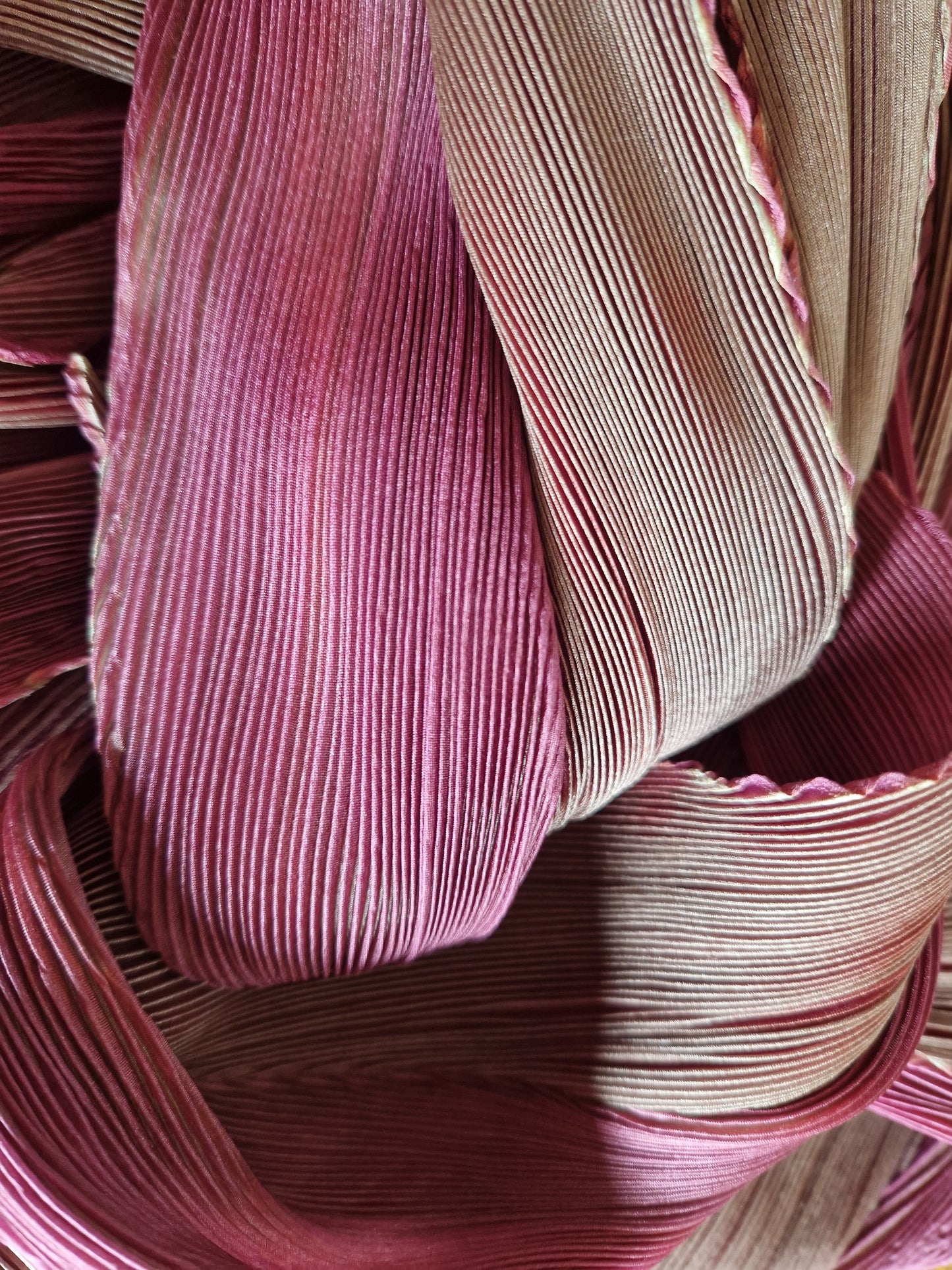 Classic Arashi Pleated Silk Scarf