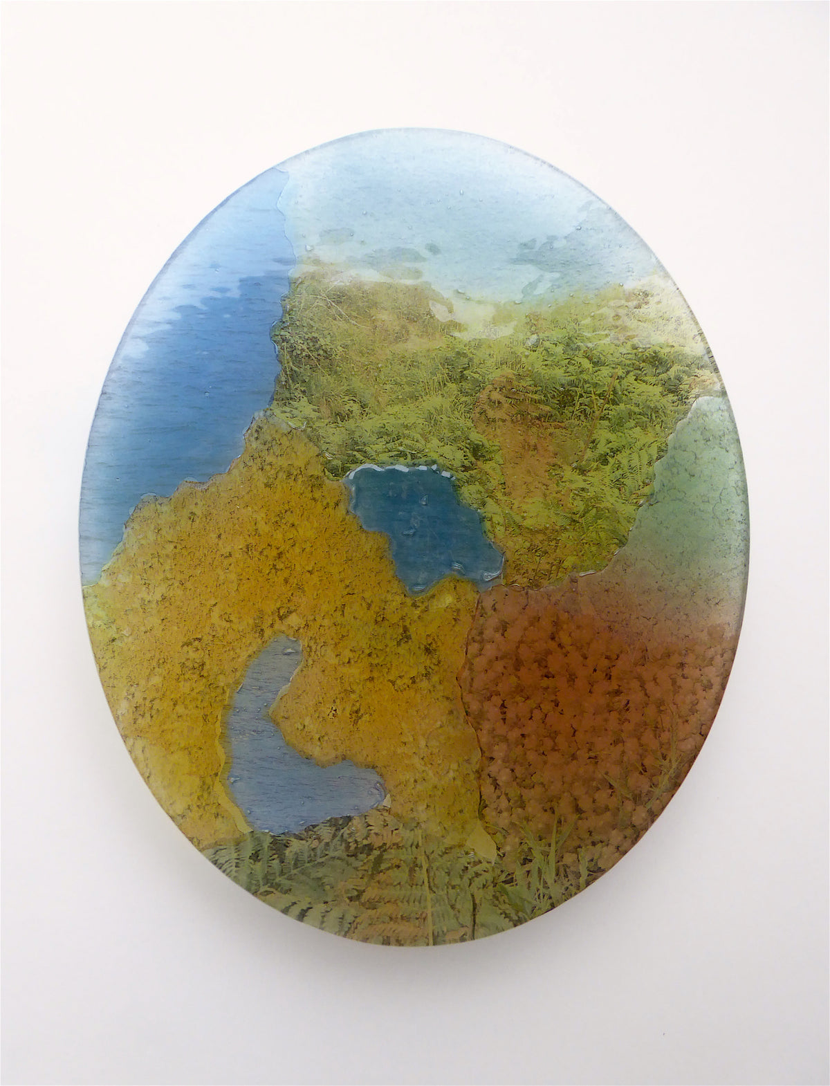 Glass micro landscape - oval