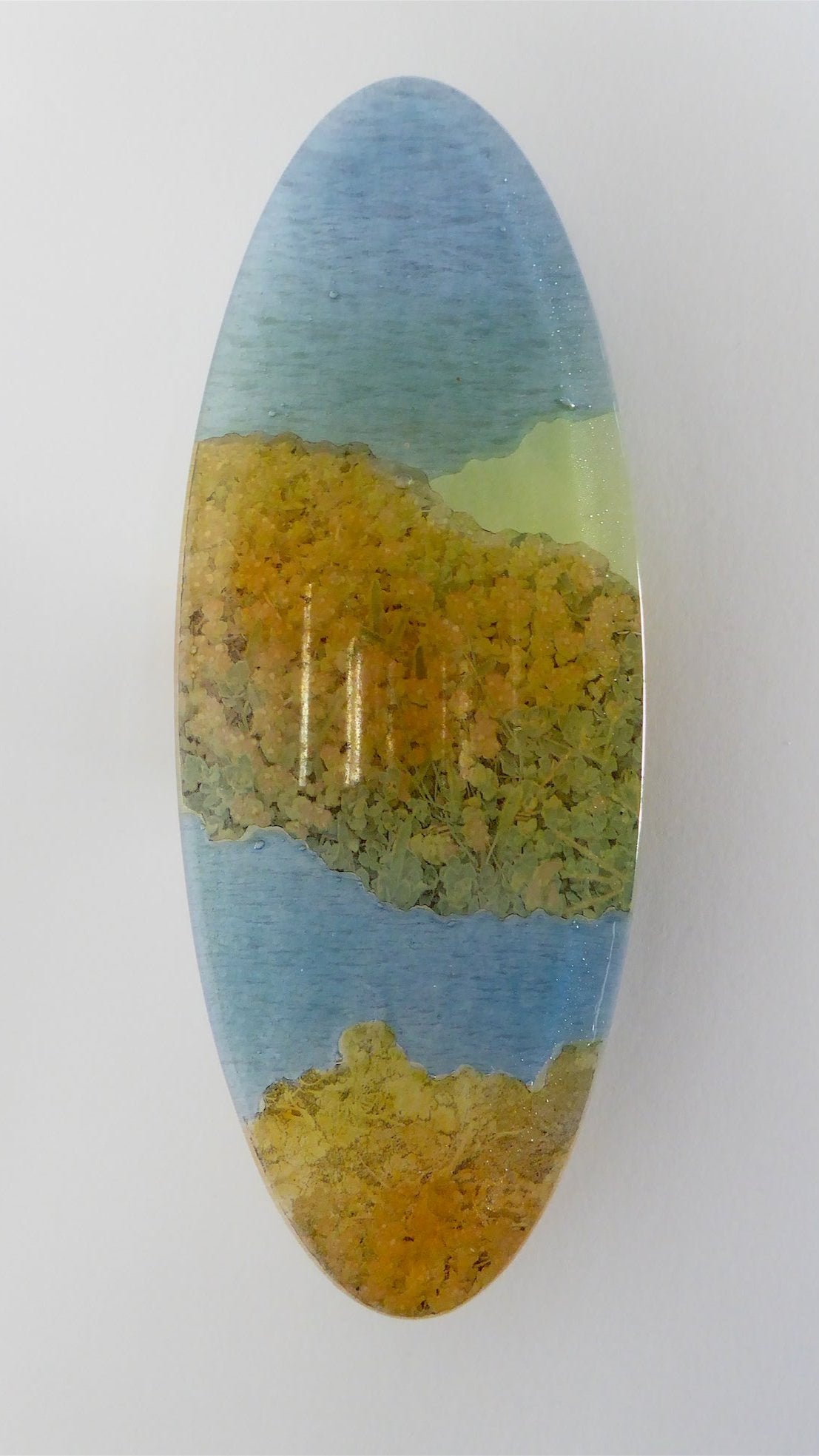 Glass micro landscape - oval