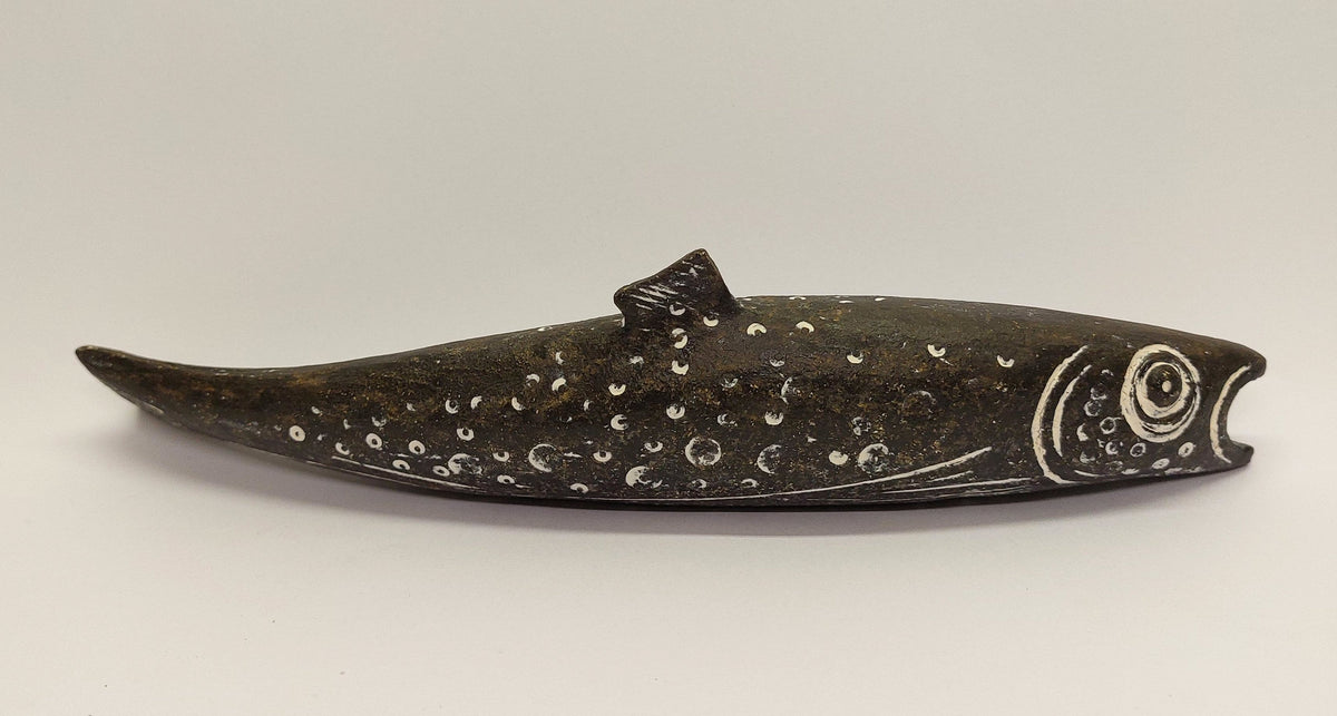 'Thin Fish' stoneware sculpture