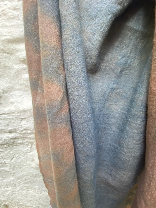Alkanet + shibori Indigo scarf