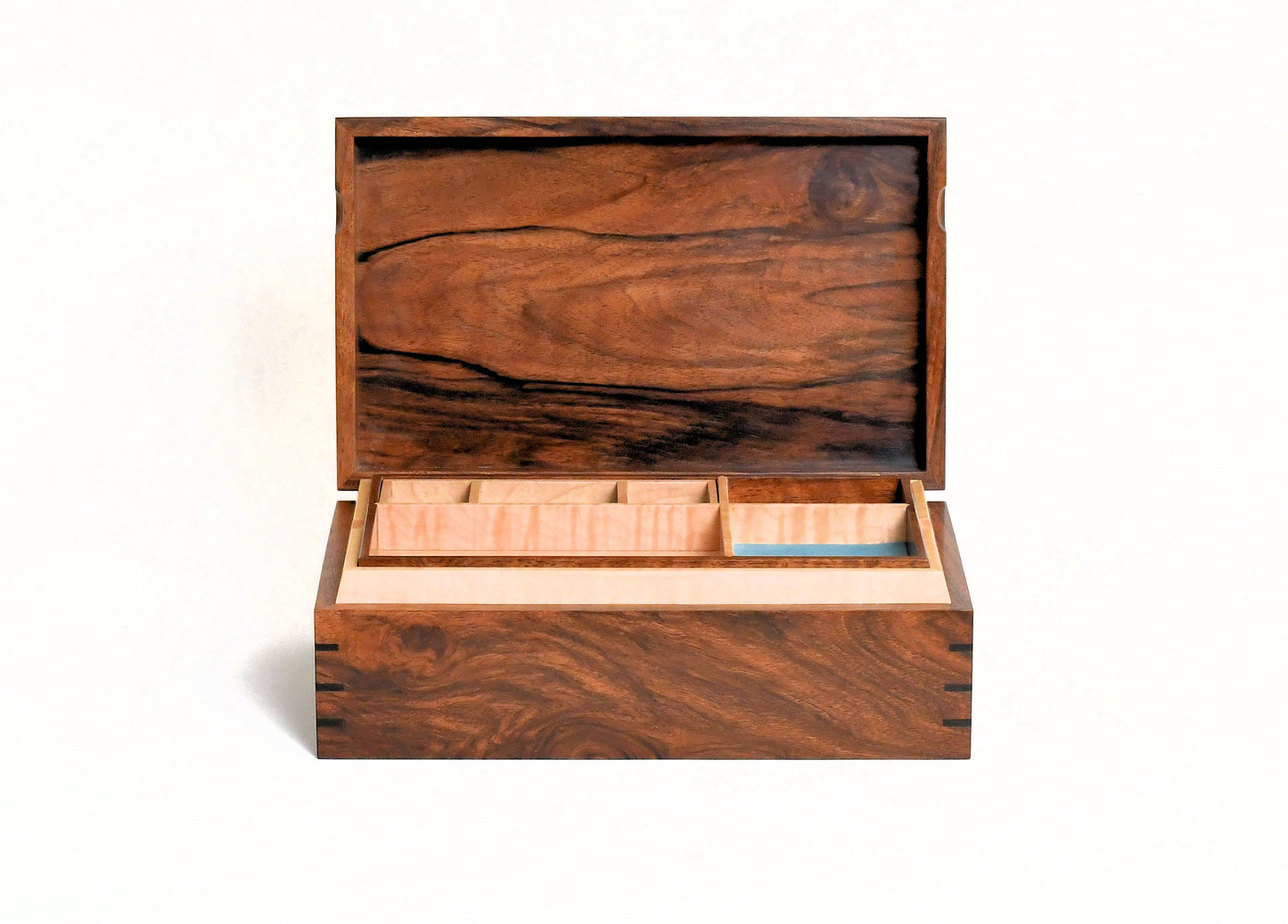 English Walnut Jewellery Box