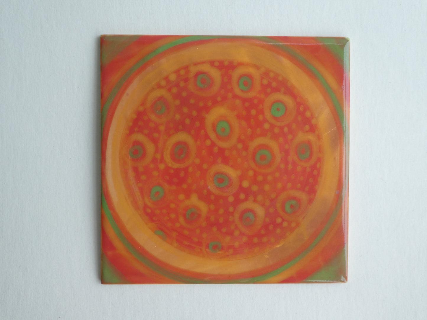 Colourful ceramic tile