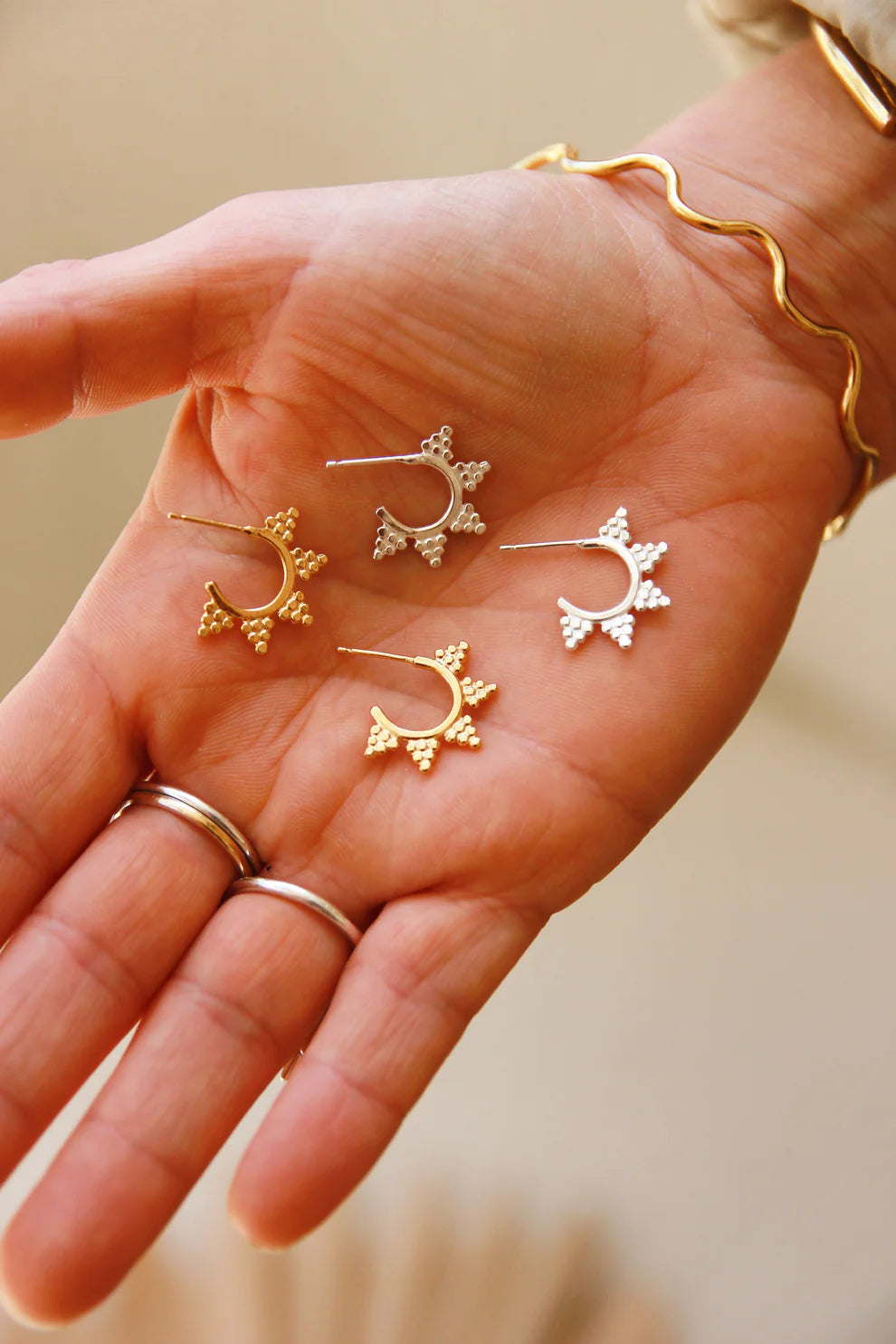 Dawn Open Hoop Earrings