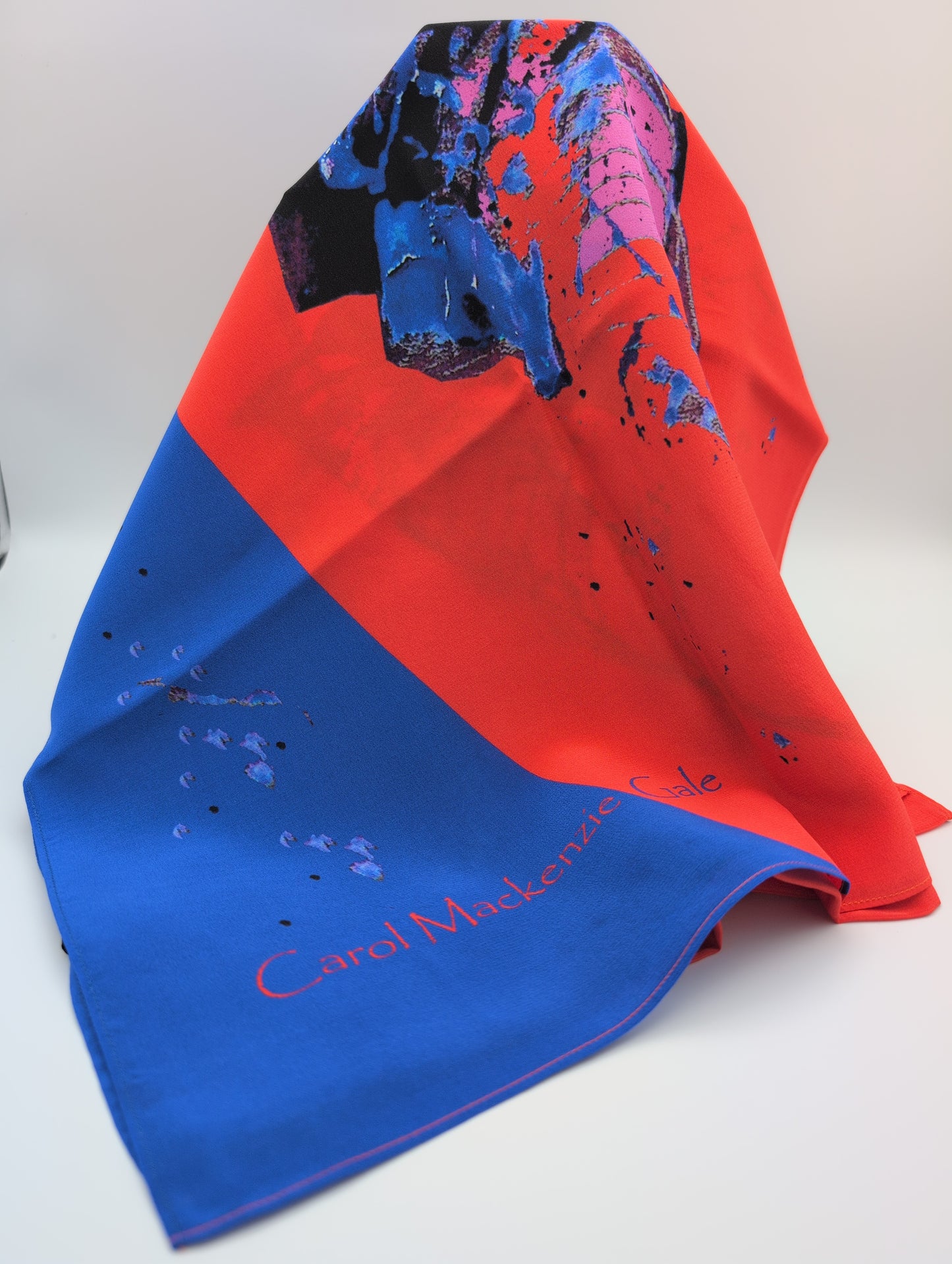 'Pink Butterfly' silk scarf