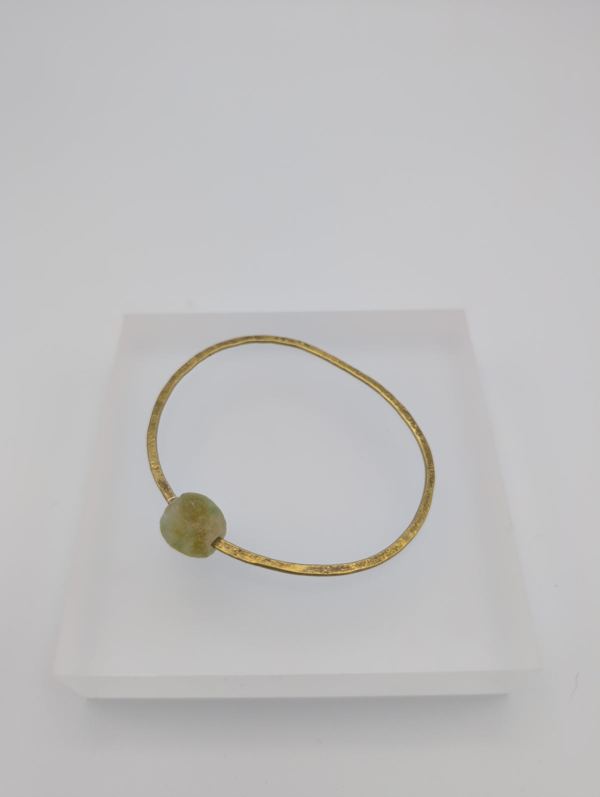 Brass recycled bottle bangle
