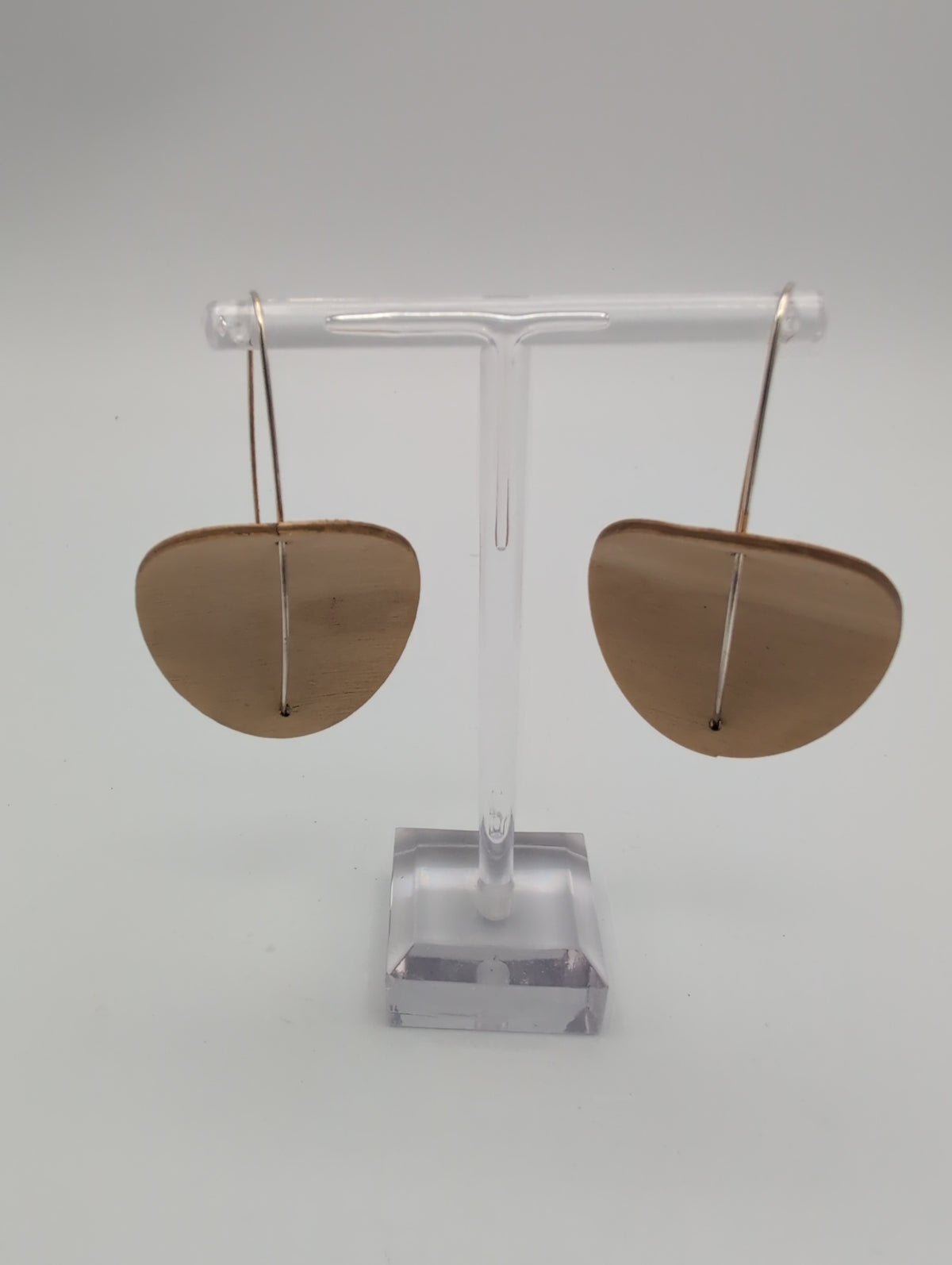 Circular Birch Plywood Earrings