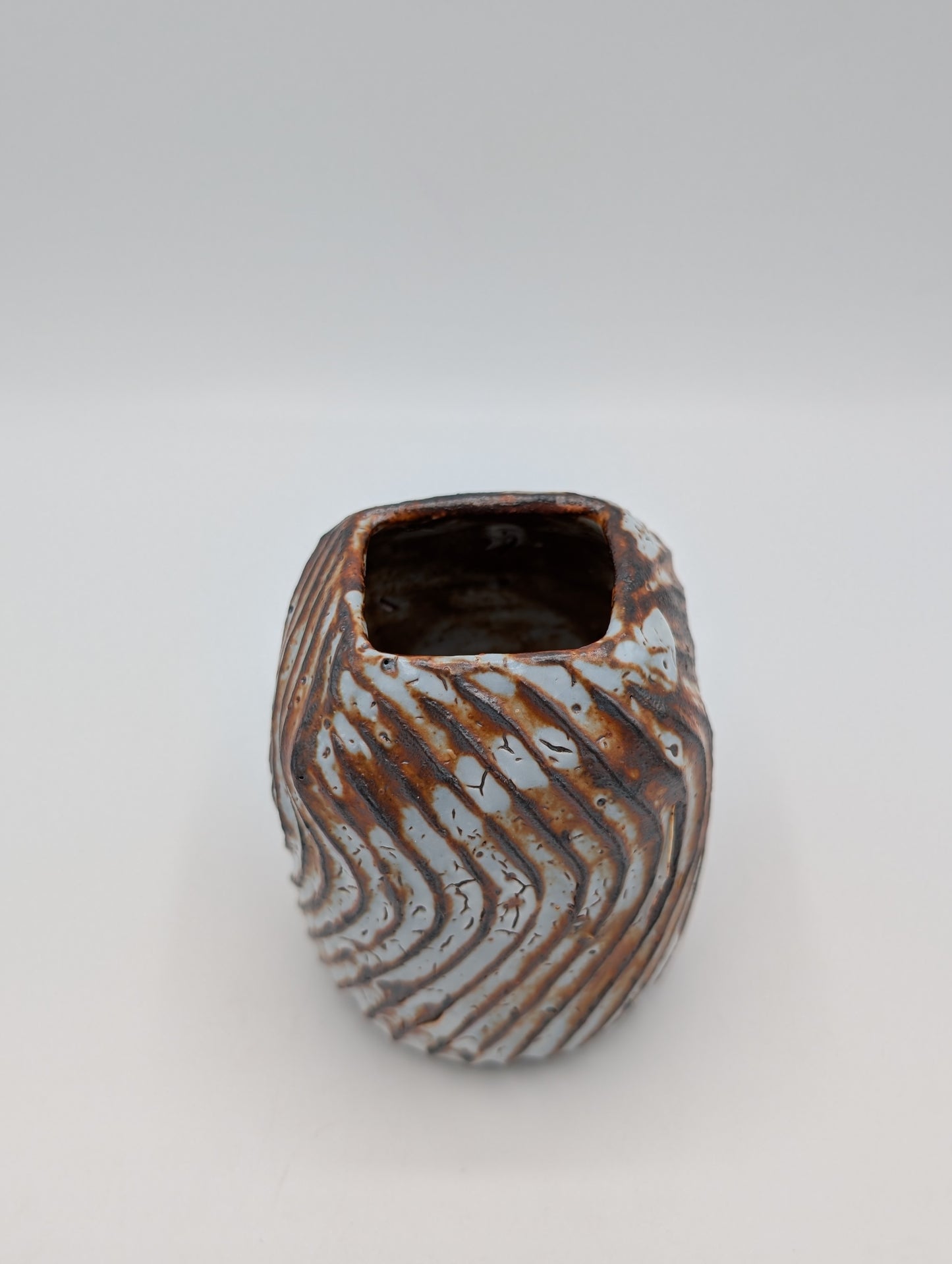 Ceramic Swirl Bud Vase