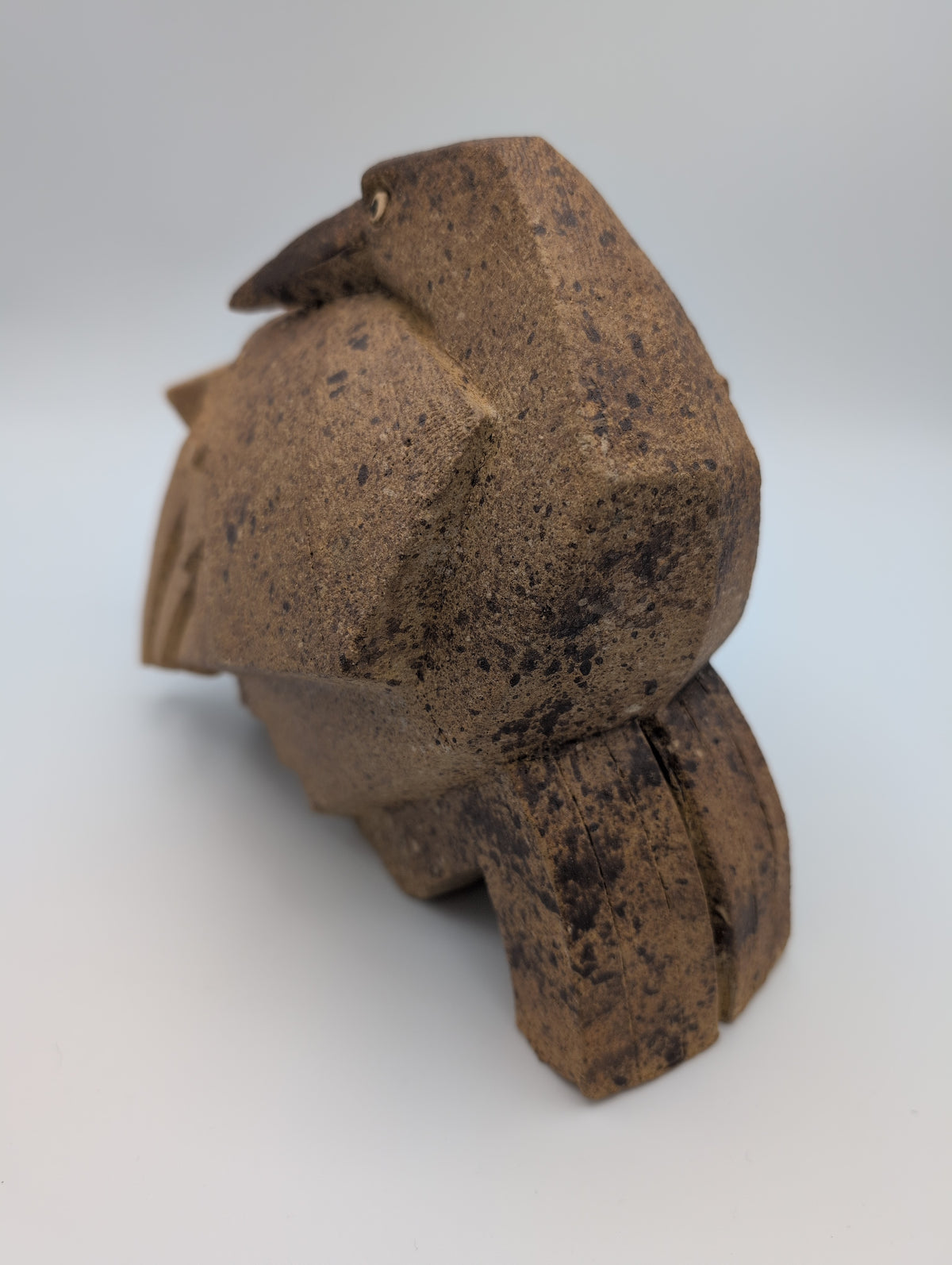 'Ruffled' stoneware sculpture