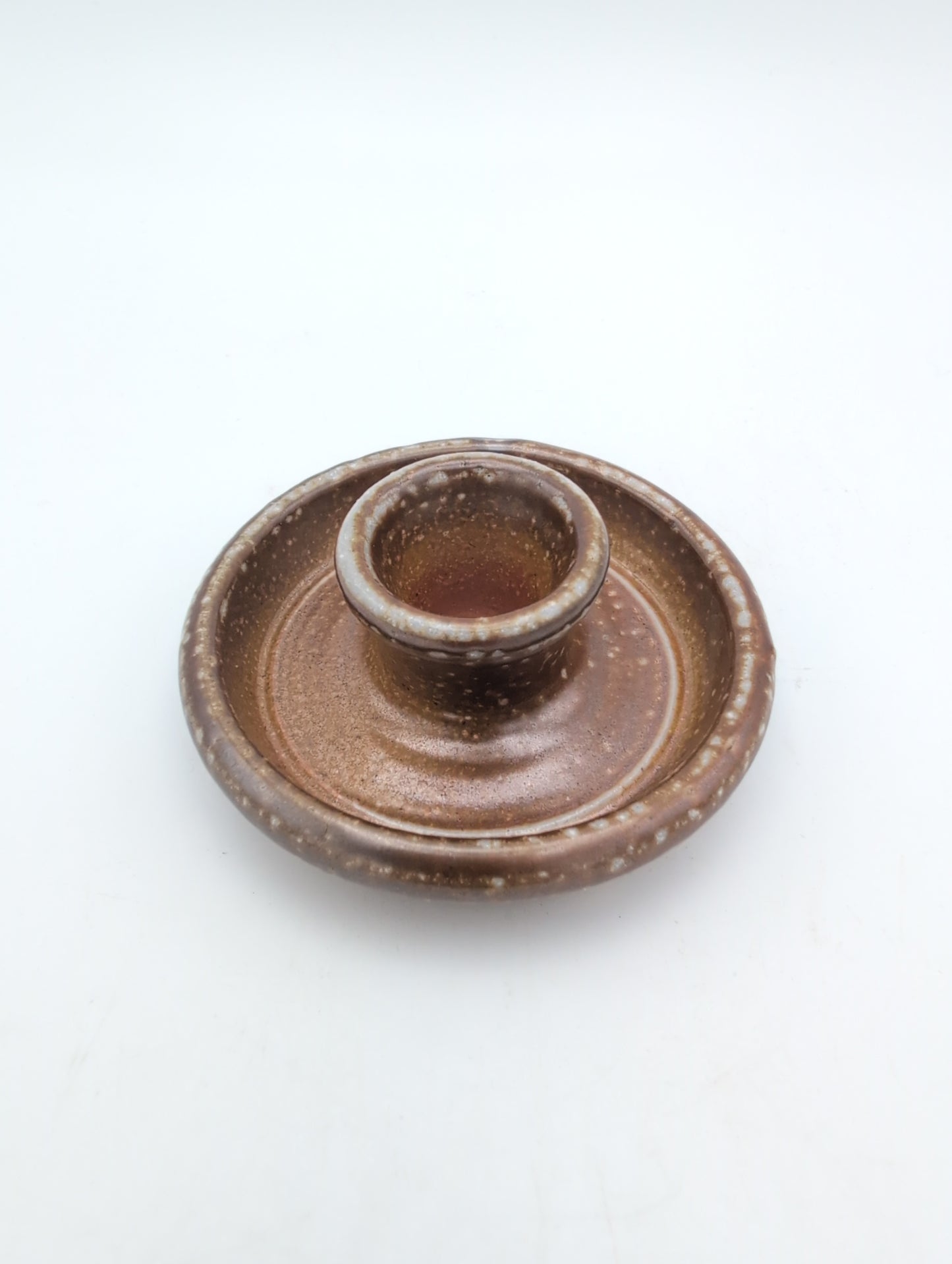 Candle Holder - Salt Glazed