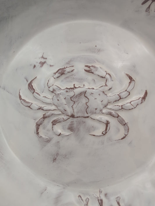 Wide ceramic salad bowl