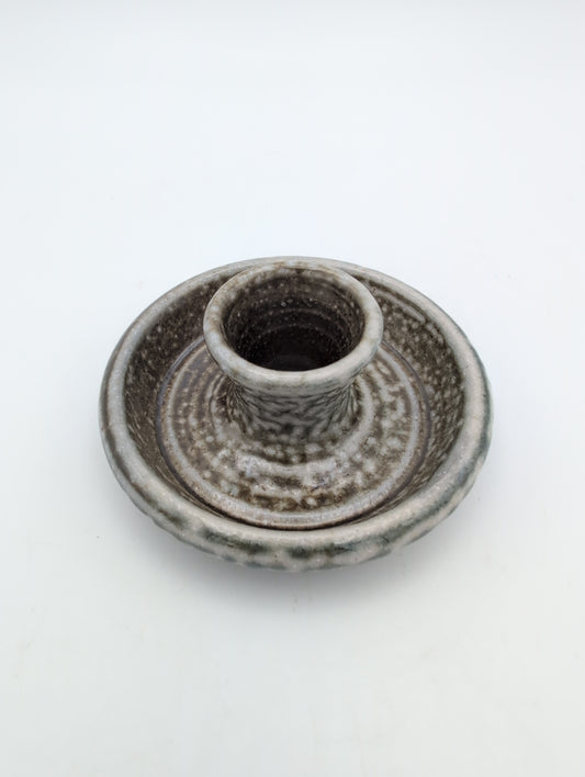 Candle Holder - Salt Glazed