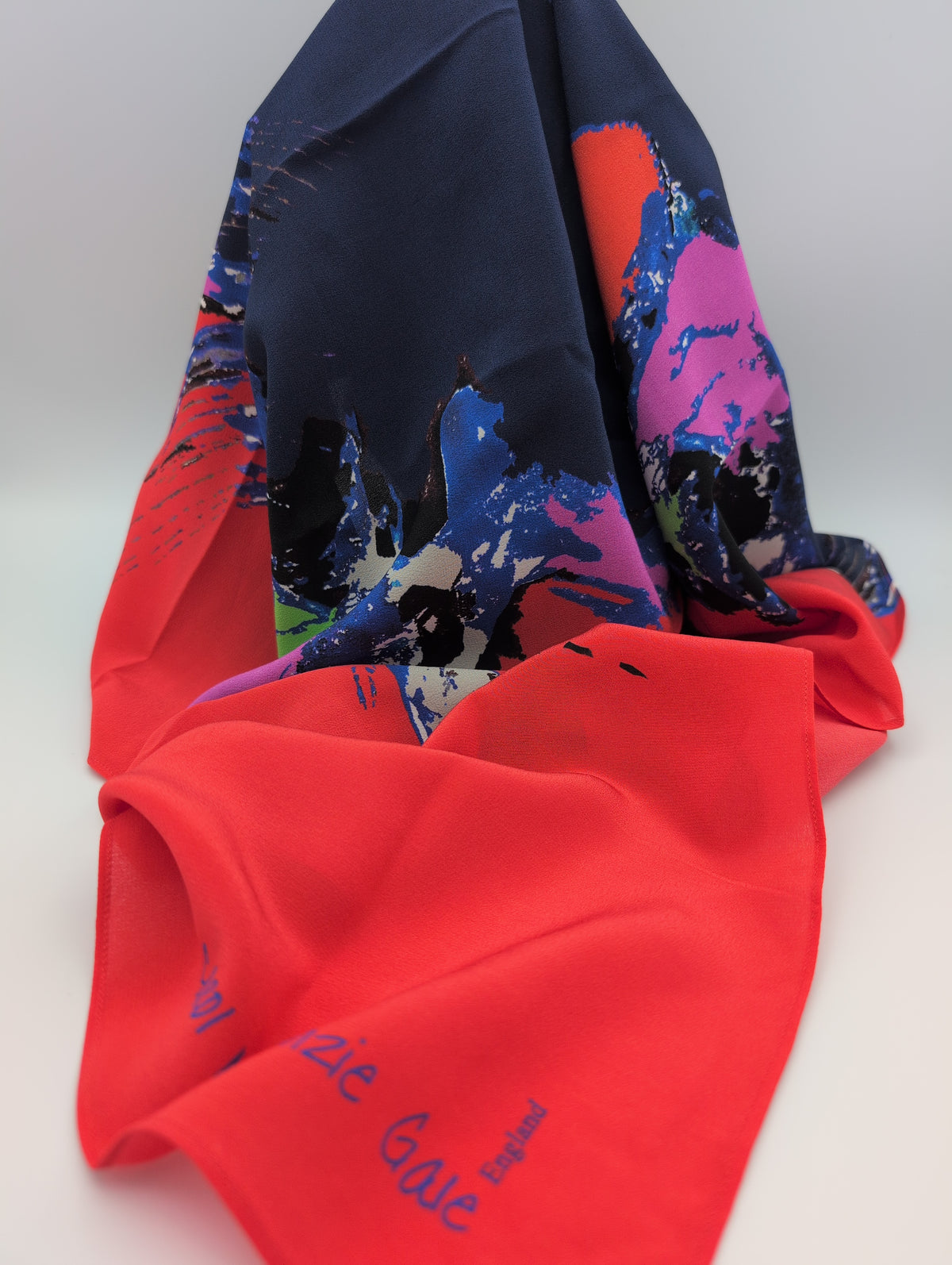 'Hawaiian Dawn' square silk scarf
