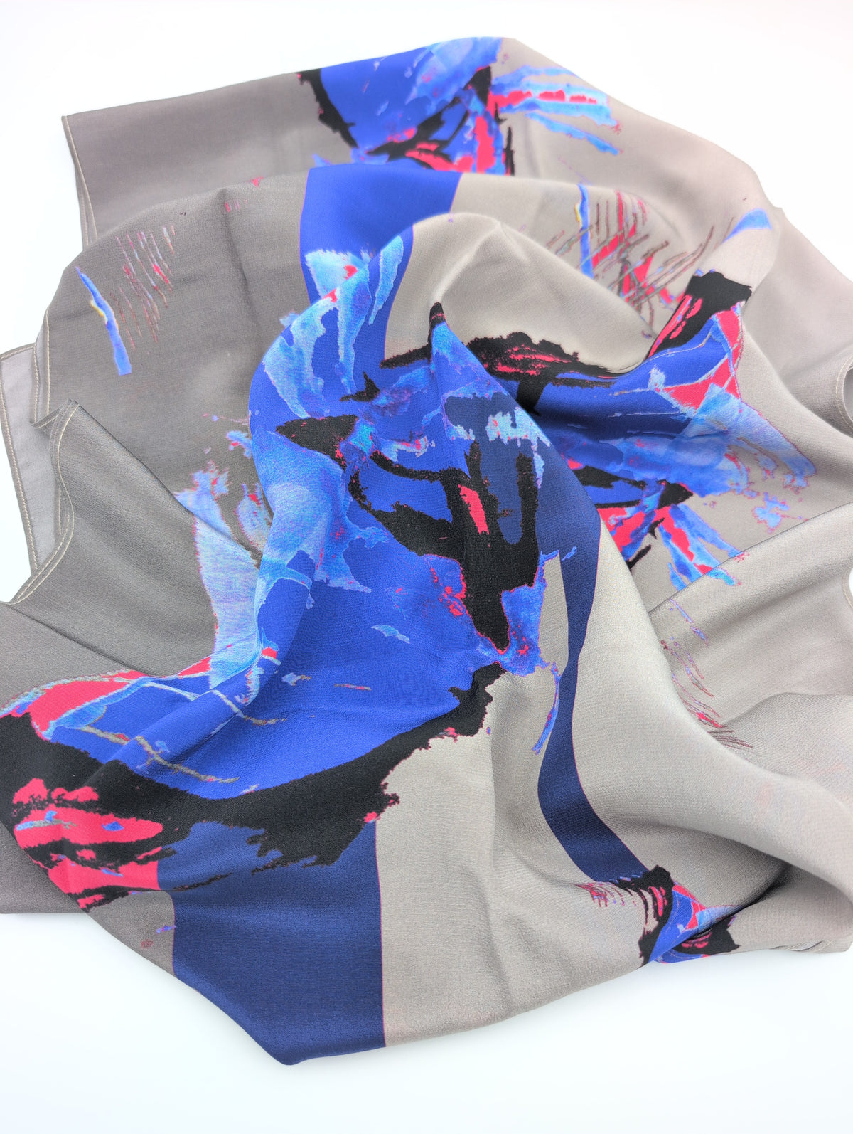 'Purple Bee' silk scarf