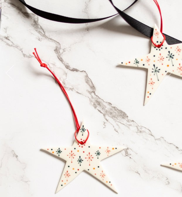 Porcelain Star Decoration