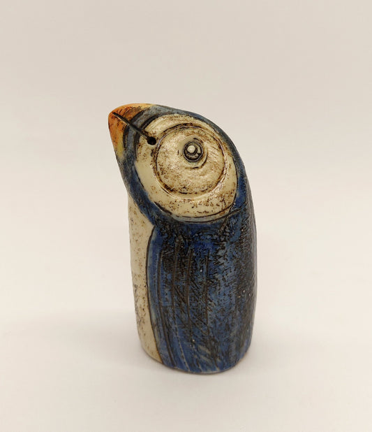 'Blue Puffin' small porcelain sculpture