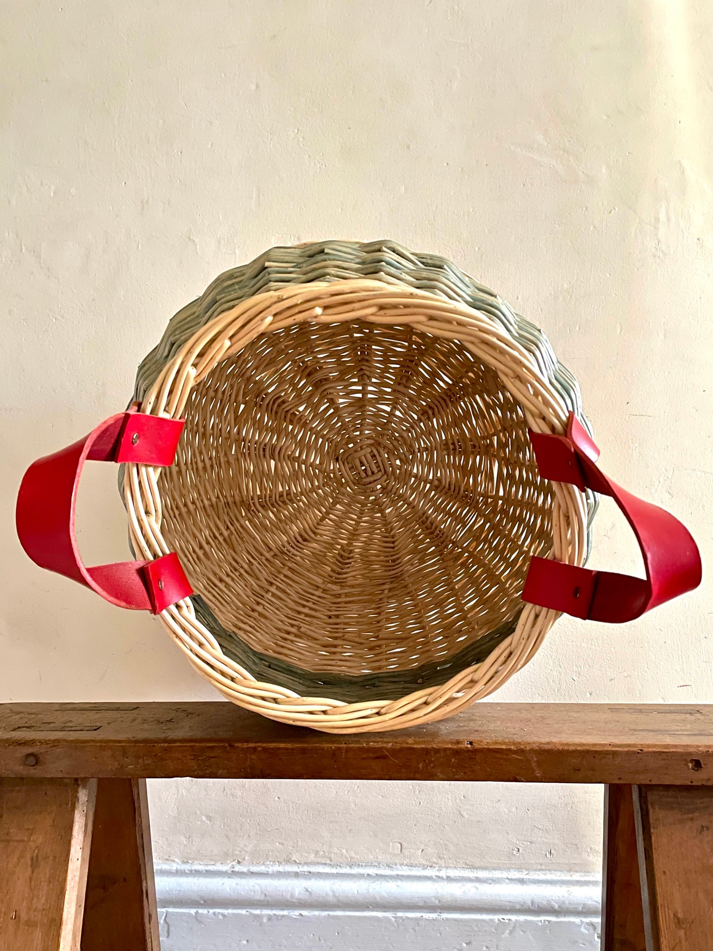 Indigo Round Basket