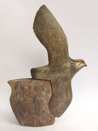 'Corn Stubble' stoneware sculpture