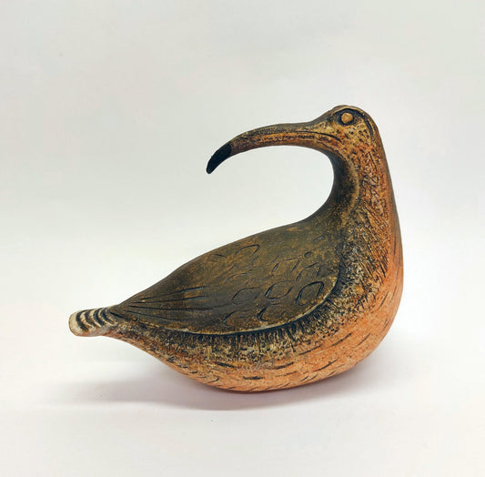 'Curvy Curlew' small stoneware sculpture