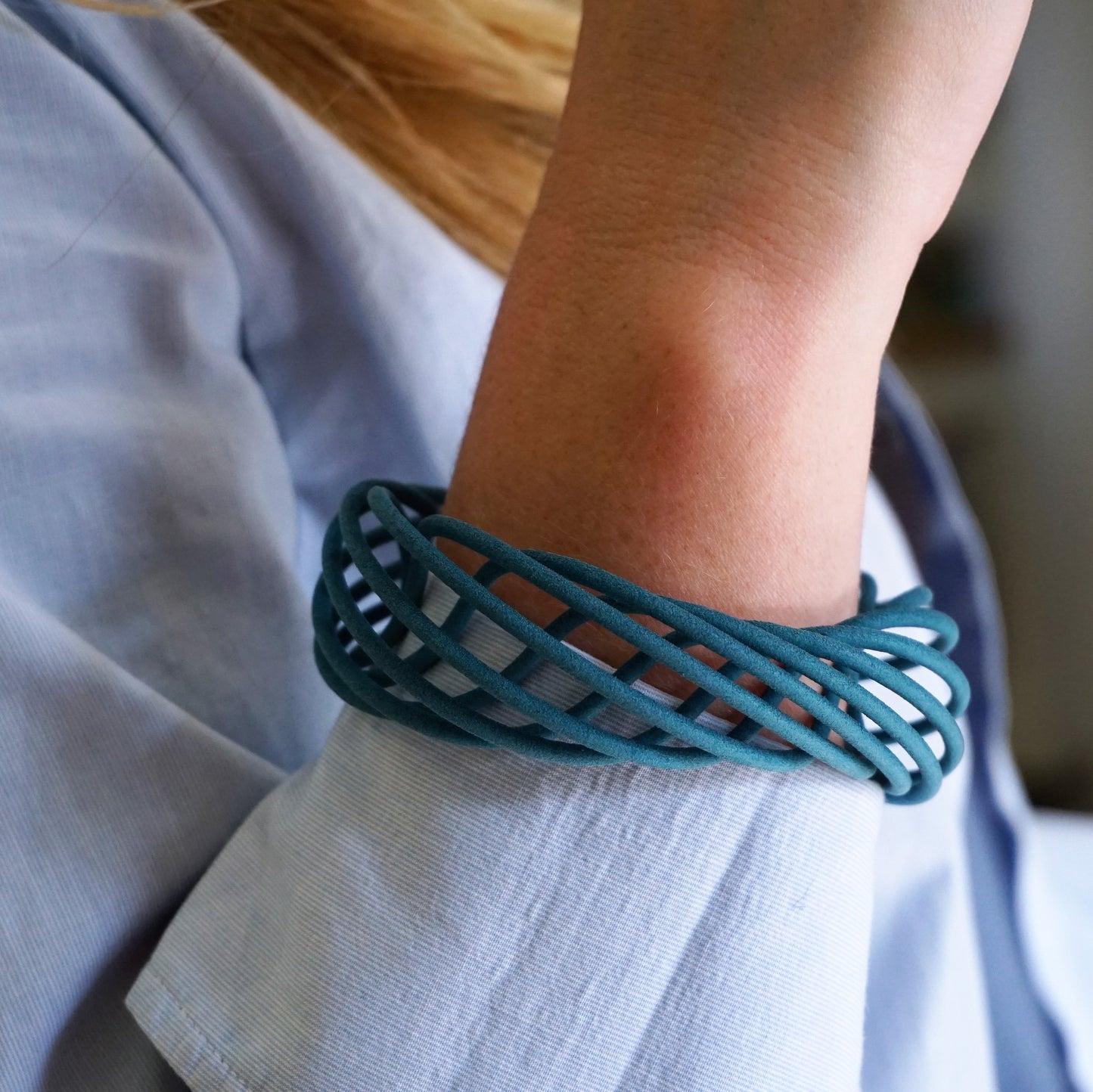 Teal Vortex Bangle