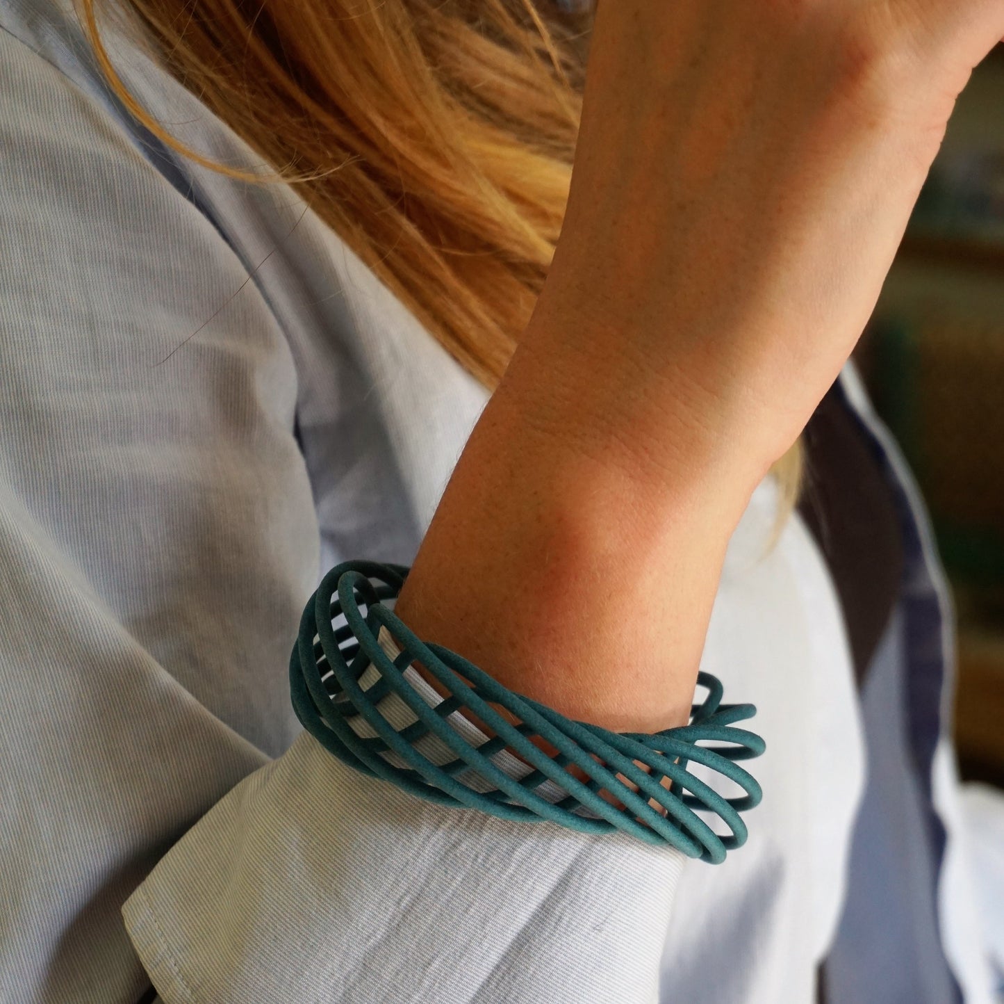 Teal Vortex Bangle