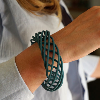 Teal Vortex Bangle