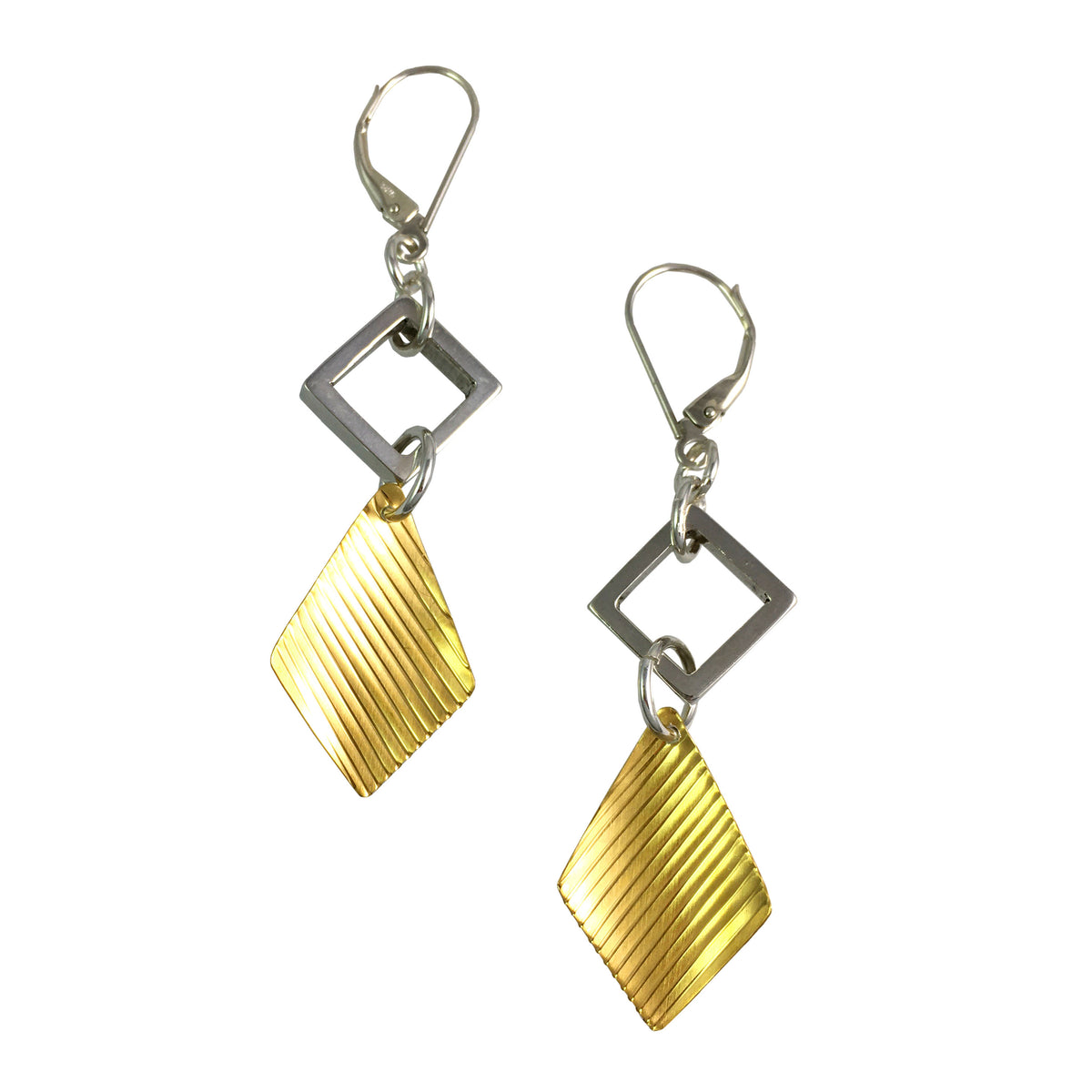 Geo Square Earrings