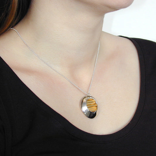 Circular Pebble Pendant