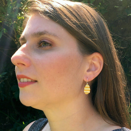 Ocean Facets Pebble Earrings