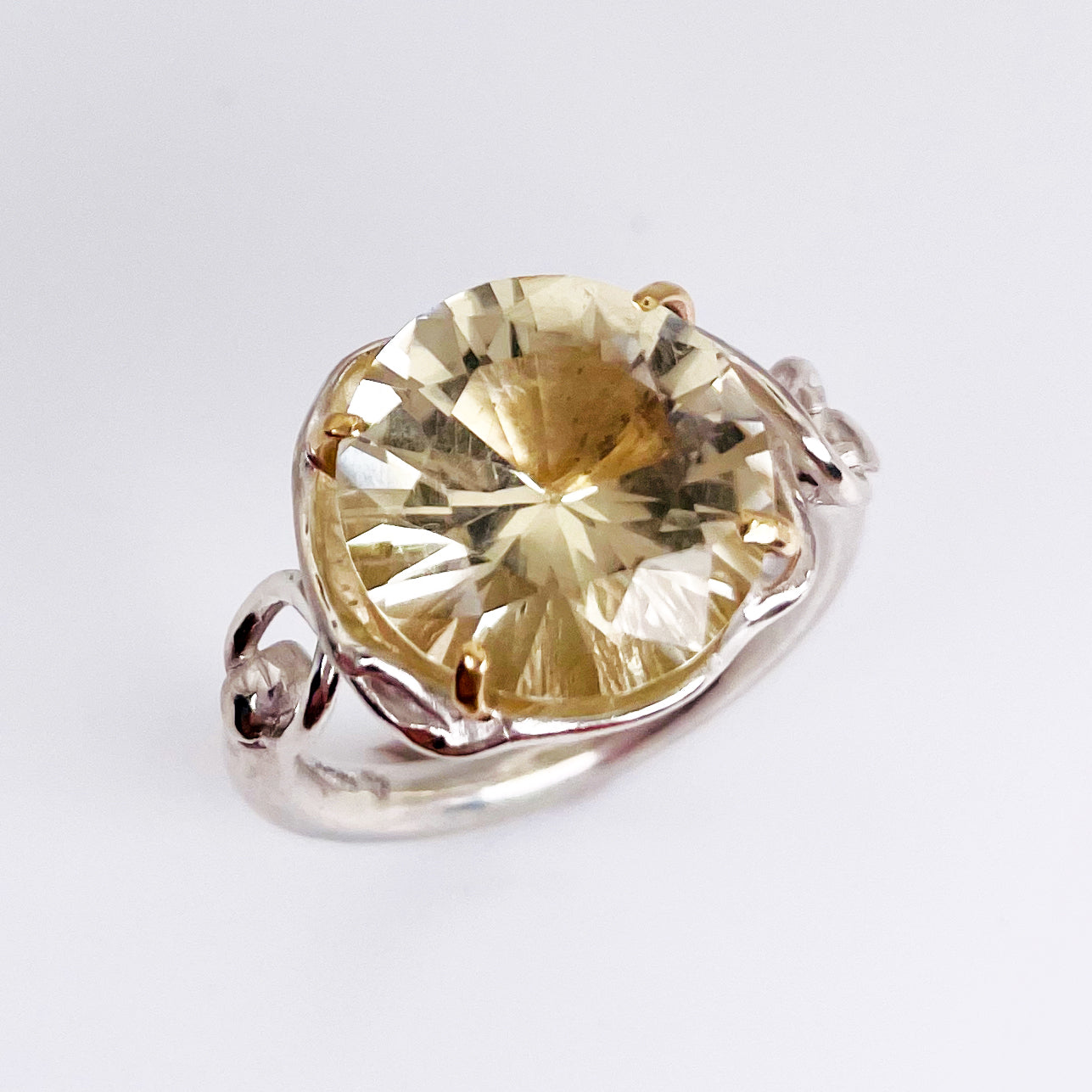 Sun Over High Moor Citrine Ring
