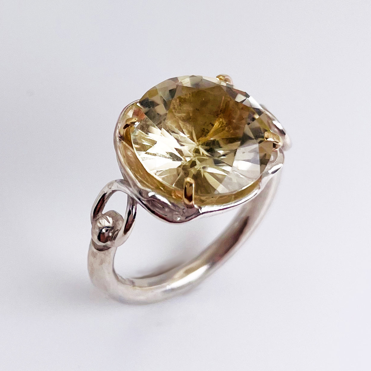Sun Over High Moor Citrine Ring