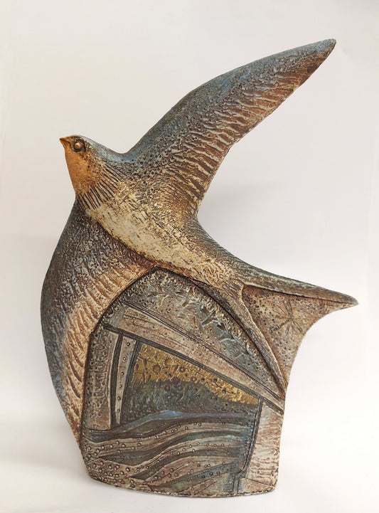 'Flying Colours' stoneware sculpture