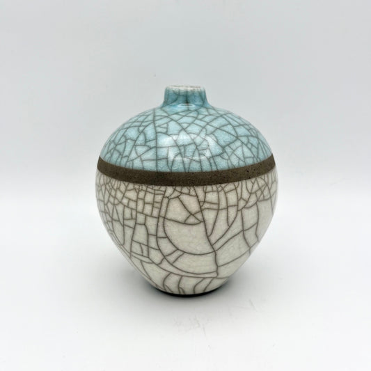 Light Turquoise White Vase