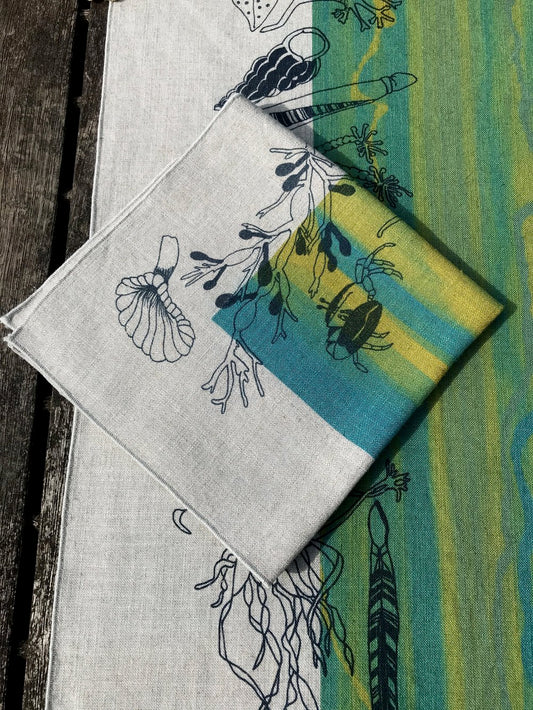 Linen napkin - seashore