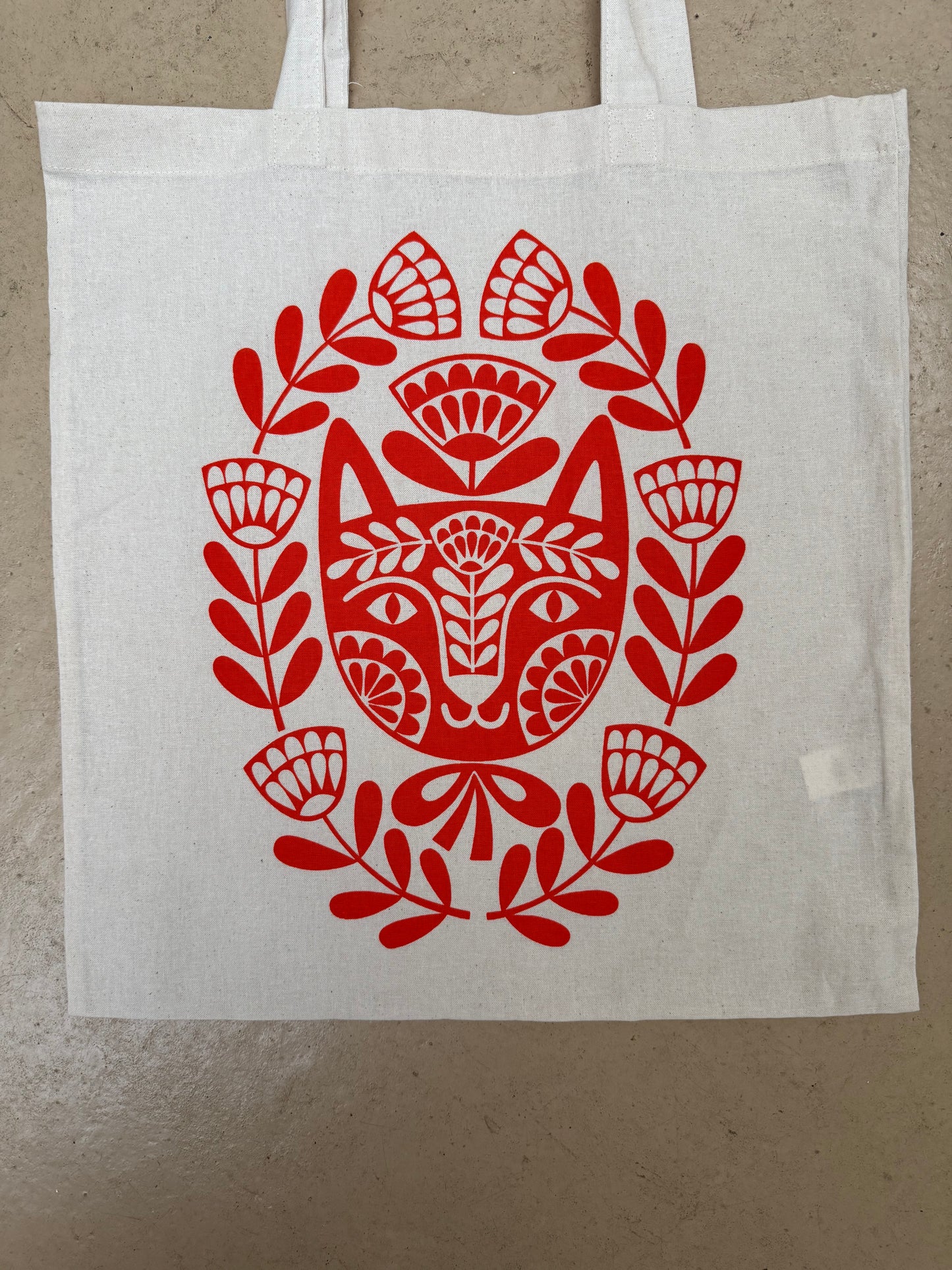 Folk Print  - Recycled Cotton Tote Bag