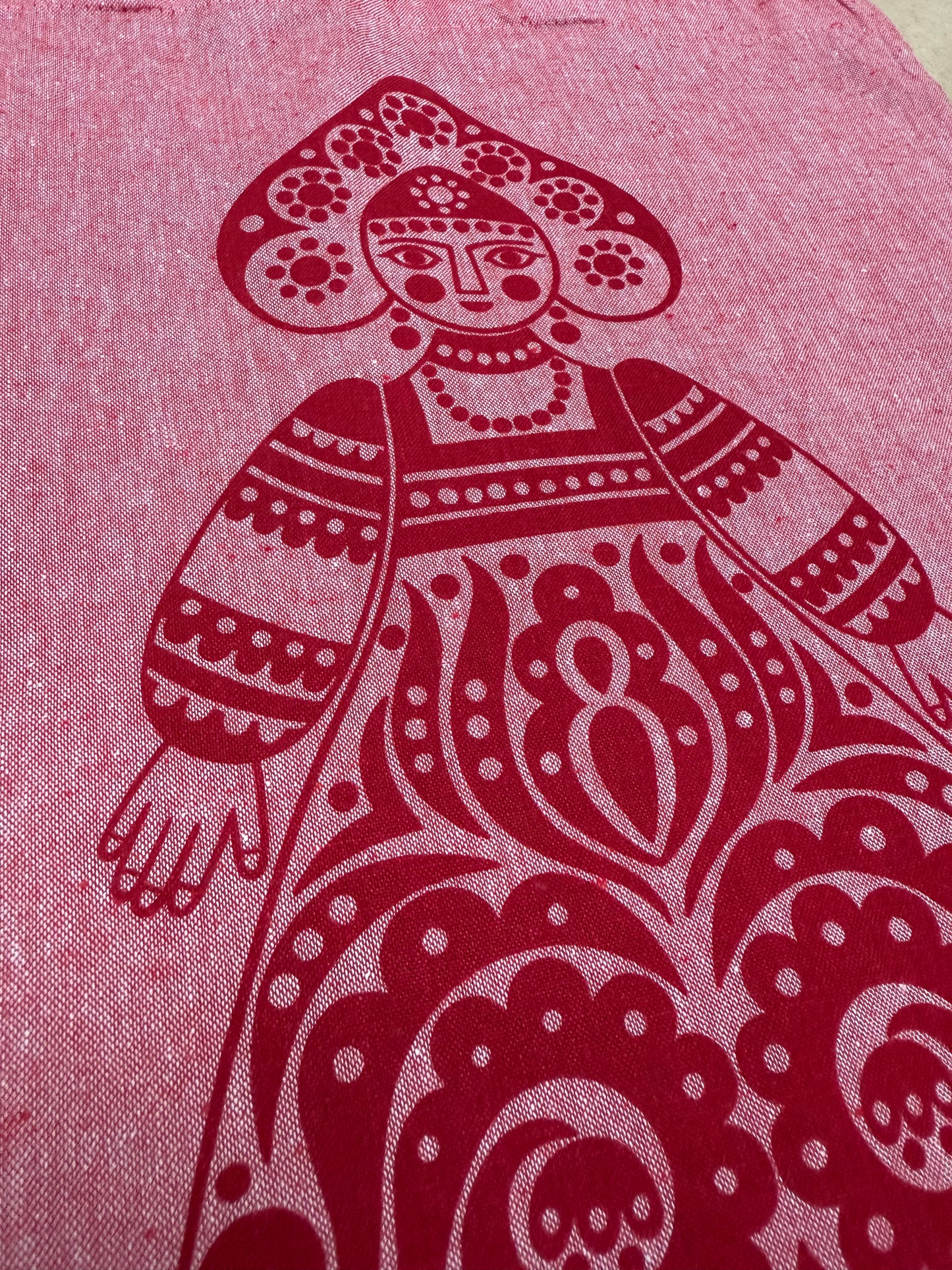 Folk Print  - Recycled Cotton Tote Bag