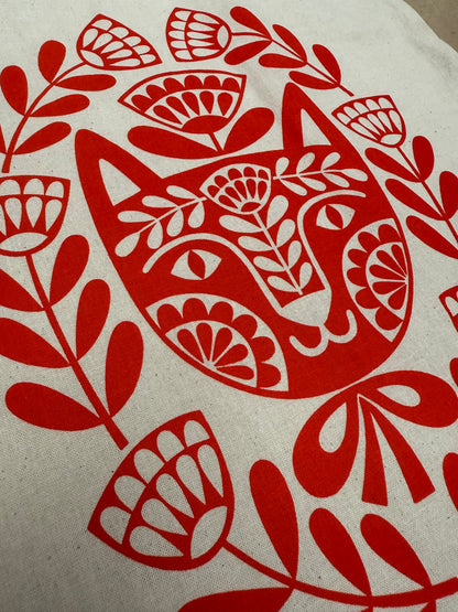 Folk Print  - Recycled Cotton Tote Bag