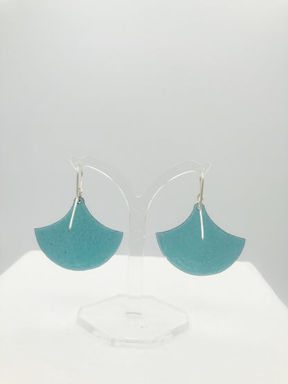 Fan Firework Earring Green and Gold